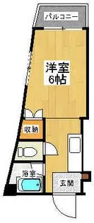 ホワイト三松【201号室】の間取り