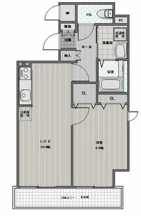 プレミール北野【4階】の間取り