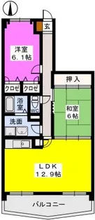 福岡県福岡市西区小戸3丁目【マンション】の間取り