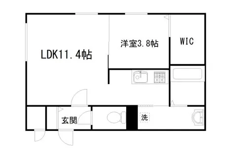Roca Hassamu【2階】の間取り