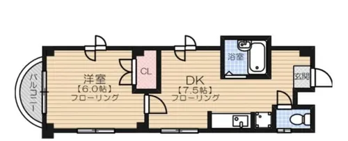 福岡県福岡市城南区別府6丁目【マンション】の間取り