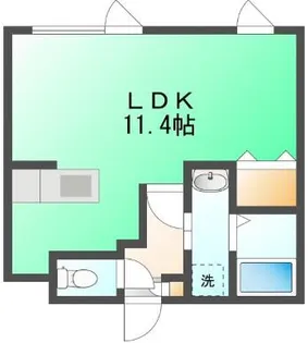 北海道余市郡余市町大川町4丁目【アパート】の間取り
