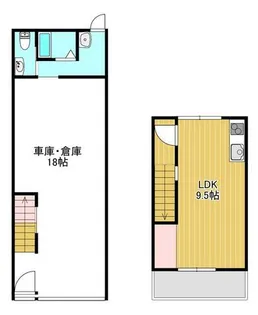 大阪府大阪市東成区深江南2丁目【一戸建】の間取り
