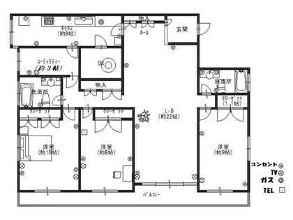 モナリザ マンション【2階】の間取り