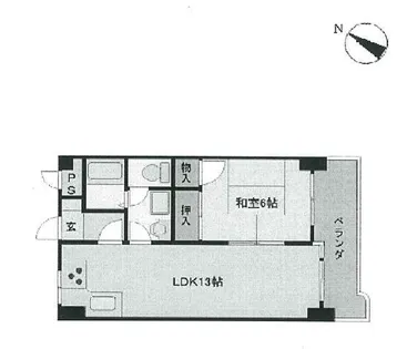 安部山公園センチュリー弐番館【602号室】の間取り