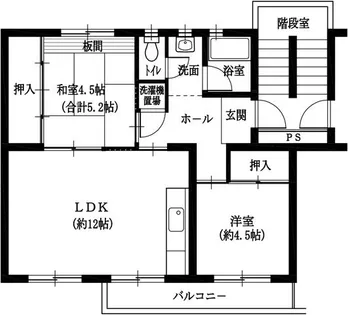 箕面如意谷住宅14号棟【1階】の間取り