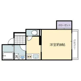 プレジール東難波【3階】の間取り