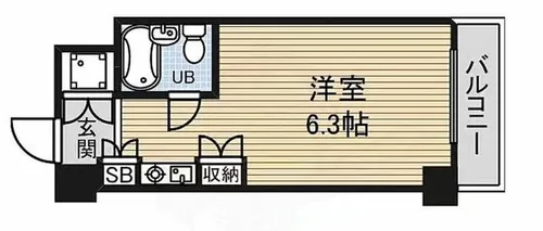 朝日プラザ名古屋ターミナルスクエア【902号室】の間取り