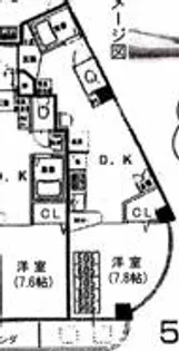 大阪府大阪市西区九条南3丁目【マンション】の間取り