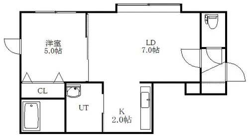 ウインサム弐番館【2階】の外観