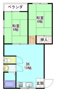 セントヒル藤井寺【101号室】の間取り
