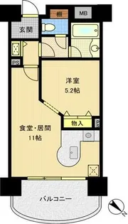 琵琶湖アーバンリゾートⅢ番館【6階】の間取り