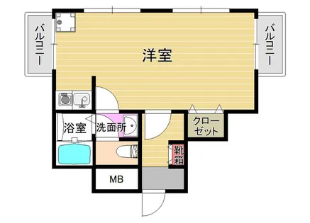 デュークハイツK【101号室】の間取り