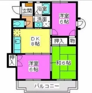 福岡県福岡市早良区有田1丁目【マンション】の間取り