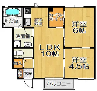 ラ・パーチェ【1階】の間取り