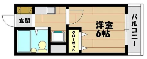 アバントコート大石東町【1階】の間取り
