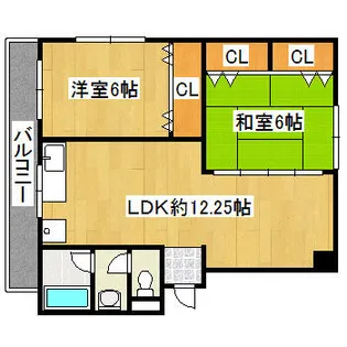 兵庫県西宮市広田町【マンション】の間取り