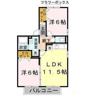ウィスタリア瑞穂 A棟【2階】の間取り