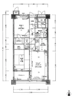 モンテベルデ塚口【2階】の間取り