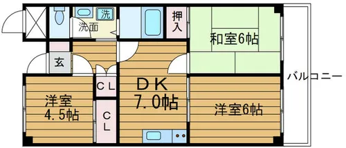 アビタ昭和【4階】の間取り