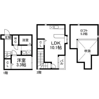 福岡県福岡市東区水谷1丁目【アパート】の間取り