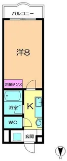 マンション万葉Ⅰ【308号室】の間取り