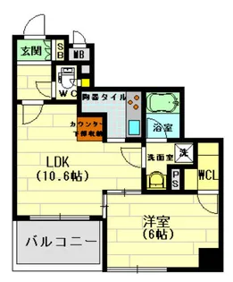 エステムプラザ梅田中崎Ⅱ【4階】の間取り