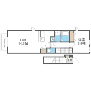 福岡県福岡市早良区田村7丁目【アパート】の間取り