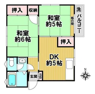 ニュー神戸ハイツ【2階】の間取り