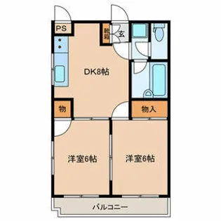 シャトレ松尾Ⅱ【3階】の間取り