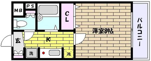 兵庫県神戸市東灘区魚崎北町2丁目【マンション】の間取り