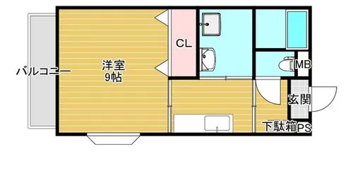 福岡県久留米市国分町【マンション】の間取り