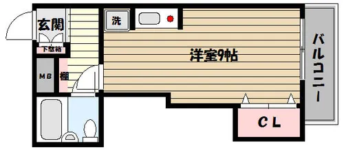 兵庫県神戸市東灘区御影1丁目【マンション】の間取り