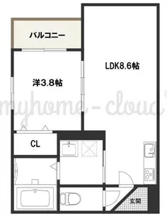 SAKURA RIVER【1階】の間取り