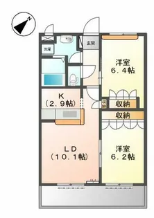 サンタモーレ【1階】の間取り