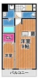 セントラルパークサイドマンションⅡ【202号室】の間取り