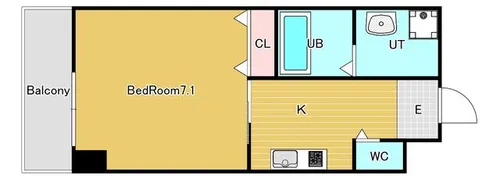 大阪府大阪市生野区勝山北2丁目【マンション】の間取り
