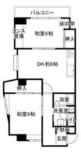 ブエナビダ帝塚山【401号室】の間取り