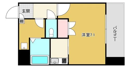 大阪府大阪市東成区中道3丁目【マンション】の間取り