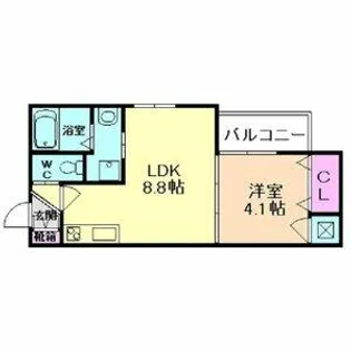 グリッター長田【3階】の間取り