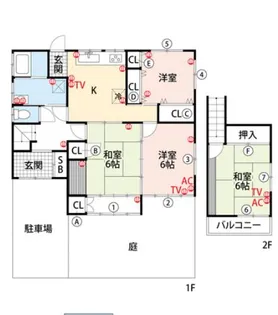 福岡県福岡市早良区原7丁目【一戸建】の間取り
