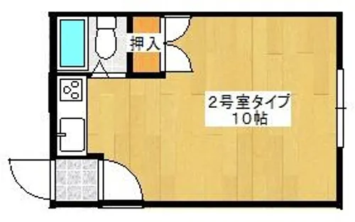 シャトーリヨンN26【202号室】の間取り
