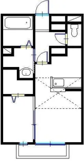 アーバンプラザ【Ⅱ105号室】の間取り