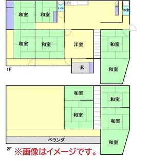 愛知県蒲郡市西浦町北知柄【一戸建】の間取り