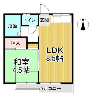 ハートピア前原【A102号室】の間取り