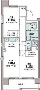 IL ROSSO堀川六角【503号室】の間取り