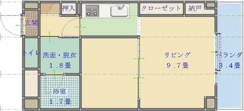 生の松原MIYOSHIビル【103号室】の間取り