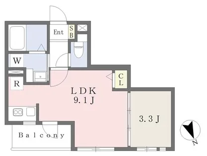 福岡県福岡市西区愛宕1丁目【マンション】の間取り