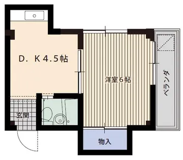 グリーンハイツ【202号室】の間取り