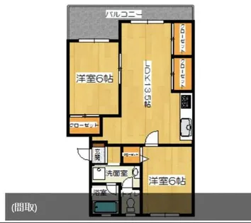 福岡県福岡市城南区堤1丁目【マンション】の間取り